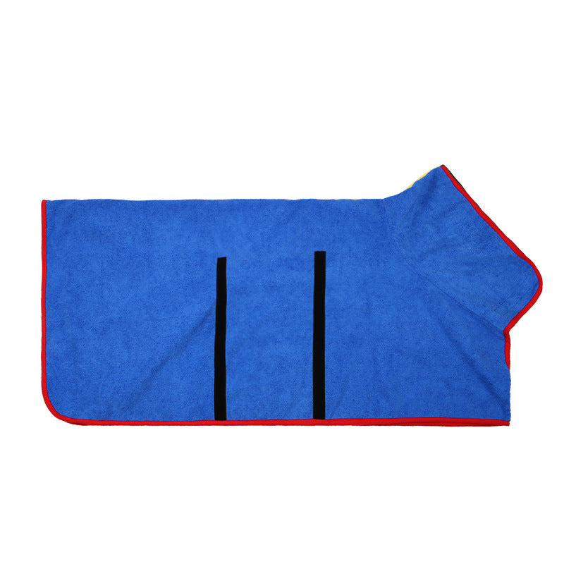 Absorbent Pet Bathrobe With Waist-wrapped Microfiber - One Red Hill